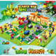 Pflanze vs. Zombie kompatible Lego -Spielzeugbausteine Spiel Blind Box Doll Assembly Jungen Puzzle Ornamente 1. Juni Kindertag Geschenk Zombie Lineup 687 Stücke /