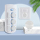 Shouli socket protective cover, children's anti-electric shock, waterproof safety plug, children's plug board, power jack plug, insulating protective cover, white 20 pieces (2-phase 10 pieces + 3-phase 10 pieces)