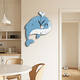 Personalisierte einhundert Wohnzimmer Kinderzimmer neuer Cartoon -Stil Dekorative Malerei Malen Malen Stummschalwaluhr Walluhr FJ1049 Spezielle Formhöhe 55* Breite 41 cm