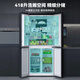 Xinfei refrigerator cross four-door 418 liter large capacity ultra-thin 60.5cm embedded inverter first-class energy efficiency energy-saving bass air-cooled frost-free LED display intelligent temperature control freshness gray | air-cooled frost-free | deodorization and odor