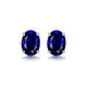 Sapphire earrings, 925 silver plated with 18K gold, inlaid with carat colored gemstones, tanzanite jewelry earrings for women, a pair of blue earrings