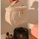 妆 妆 赟 赟 Portable makeup bag Large -capacity hand -to -storage bag waterproof giant capable makeup skin care product storage bag upgrade thicker models [milk white]