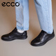 ECCO business leather shoes men's casual leather shoes men's leather shoes formal shoes wedding shoes Yashi 207124 black 20712401001 39