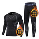 Alen Botun (Alen Botun) fitness clothing men's suit high elastic compression autumn thermal underwear quick-drying clothing winter sports tight training running clothing sci-fi two-piece set upgraded second generation thermal velvet L (130-145) Jin Jin equals 0.5 kg