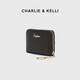 CHARLIE & KELLI品牌 CK轻奢包包女包简约链条卡包女士零钱包2025新款附件手拿包 黑色