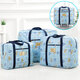 Love Orange Travel Clothing Storage Bag Trolley Luggage Bag Waterproof Quilt Bag Organizer Clothes Storage Bag Dark Blue Stripes Large Size 58*49*28cm
