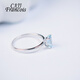 CAJJ Francois 0.72 carat aquamarine ring for women 18k gold inlaid jewelry gemstone jewelry simple natural colored gemstone No. 13