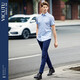 Camisa Vicutu Summer Summer Camisa de manga corta Negocio Formal Uso de color sólido Commuting Versátil ropa de hombre blanco 41