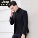 JEEP SPIRIT casual suit men's jacket slim Korean style trendy and handsome autumn and winter suit woolen small suit top single piece dark gray M generally 110Jin Jin equals about 0.5 kg