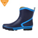 Jolly Walk Water Shoes Men's Rain Shoes Low Water Boots Car Wash Fishing Rain Boots Waterproof Overshoes Rubber Shoes Dark Blue 42