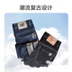 Jingjing Tokyo-made jeans men's pants men's casual pants autumn versatile retro tapered black gray 38