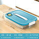Jie Yintong dumpling storage box, large-capacity 4-layer quick-frozen wonton crisper tray, multi-layer household kitchen refrigerator, one layer, one cover, holds about 60 dumplings, blue, keeps fresh without odor/records storage date