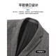 SHANSHAN【磨毛】杉杉西服男绵羊毛春秋简约单排扣外套男羊毛西服 灰色 54(190/104A)