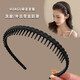 Idel spring and summer hair hoop women's face wash special toothed anti-slip headband 2025 new broken hair sorting artifact headwear black hair hoop F2045