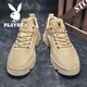 Playboy-Schuhe Herrenschuhe 2025 neuer Frühlings- und Sommer atmungsaktives lässige Heide-Verbesserung Sportschuhe Arbeitskleidung Retro Martin Boots Männer Sandfarbe 41