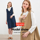 
Fisher-Price American Fisher Maternity Women's Spring Strap Dress 2025 New Small Sleeve Spring and Autumn Skirt Spring Two-Piece Set Khaki Strap Dress L[120-140Jin[Jin equals 0.5 kg] suitable for wearing]