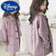 Disney Girls' Spring Clothing 2024 Large Children's Reversible Woolen Coat Korean Style Children's Spring and Autumn Clothing Woolen Coat Pink Double-Sided Woolen Coat 150