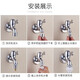 Submarine fully automatic washing machine faucet interface water stop valve 4-point special anti-falling adapter four-point water pipe joint 4-point thread to 4-point buckle