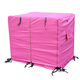 Dog cage cover to keep warm in winter, anti-mosquito, cat cage cage, windproof, outdoor rainproof cloth, waterproof for all seasons, rose red raincloth, does not include dog cage, suitable for cages with a length of 78, a width of 54, and a height of 71