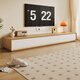 Pashaman Log Style Style Massivholz TV-Schrank Schrank Aufbewahrungsschrank integrierter Wand Wohnzimmer Haushalt Einfacher Bodenschrank 6189y [Log Style Solid Wood] 2,4-Meter-TV-Schrank Designer Neues Modell