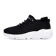 Dianou 2025 Nouvelles chaussures célibataires décontractées grandes tailles SOLUX SOLUX SOBSE SPORTS SHOINS PULODIQUE POLUSTUTILE TOP TOP SOCK SOCK LLN 7027 Couleur de soie de poisson noir 36