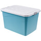 Chenzhi Shangpin Storage Box Extra Large Plastic Box for Household Products Wholesale Storage Box Clothes Storage Box Dormitory Thickened Organizing Box Crystal Blue 350# (Length 80* Width 59 Height 48cm)