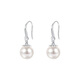 Su Shiliu 999 silver imitation pearl earrings for women, retro high-end ear hooks, birthday gifts for girlfriend, wife and mother, 999 silver bead earrings 12mm