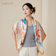 Écharpe en soie Butterfly Gem Double face Mulberry Silk Scarf Châle pour la mère-cadeau d'anniversaire de la mère des filles / Wish Flower Pond 2