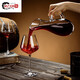 MZXM German imported quality decanter home high-end wine dispenser set thickened crystal glass light luxury red 1800ml reinforced thickened crystal with handle