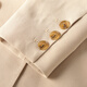 Mai Meng MM Mai Meng Autumn and Winter Fashion Commuting Suit Business Wear Beige Blazer Top Women 5992110681 Beige S