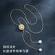 Challe de fleur Qlady Chaîne Chain de femme Long Collier Tempérament pour femmes Tempérament High-Und Pendants Pendants Light Luxury Pendant Gift