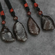 Luoyi Xinjiang Wucaiwan natural iron silicide meteorite raw stone pendant energy universe pendant for men and women randomly shipped about 15 grams