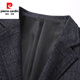 Pier Cardin men's business casual blazer spring and autumn new business suit men's middle-aged single daddy suit formal wear men's clothing upgraded fabric 909 [2113 dark gray] XL 180 [recommended 130-145 Jin [Jin equals 0.5 kg]]