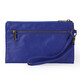 
M Square clutch mobile phone bag mini bag handbag travel debris storage data cable coin wallet card bag blue