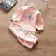 Disney (Disney) 2025 new children's spring and autumn sweatshirt two-piece set girls fashionable sportswear outfit baby girl spring suit pink 100