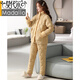 
Modal pajamas for women in winter, three-layer thickened velvet woven pure cotton jacket for women in autumn and winter coral velvet winter home clothing 17078 M (160): Suitable for 80-100 Jin [Jin equals 0.5 kg]