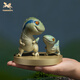Meister der Bronze Jurassic World 3 niedliche Version Velociraptor Blue und Beta Dinosaurier Kupferschmuck Geschenke