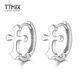 TTMIX cross platinum earrings pt950 fashionable simple platinum earrings for men and women 3.0-3.2g