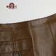 Beast King genuine leather skirt for women's sheepskin short skirt autumn and winter genuine leather skirt hip skirt sexy fashionable Haining leather skirt skirt coffee 38