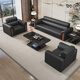 Junyu office sofa simple modern business reception room reception single three-person office coffee table combination set three-person