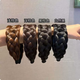 Simulated twist braid wig headband widened five-strand braid wide edge female handmade fishbone braided hair headband hairpin hair accessories dark brown