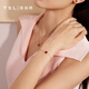 Xie Ruilin (TSL) Little Heart Series 18K Gold Bracelet Inlaid with Love Red Agate Bracelet Women's Birthday 63912 18K Gold Red Agate Bracelet (16+3cm)