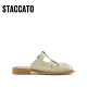 Sigatu Sommerbutterschuhe Retro gewebte Schwein Käfigschuhe Roman Sandalen Frauen Sandalen S1098AH3 Beige 34