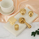XMSJ French pure brass solid open-fit single long hole invisible creative furniture hardware shoes kitchen drawer cabinet door pull 6623