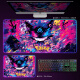 RGB Luminosa Pad, Pokémon Gengumon Genggui E-Sports Juego Teckboard Papel de anime Papelada de luz atmosférica DD-3294 RGB GENGGUI 350X250 mm actualizado