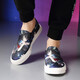 Poezonis men's shoes one-foot loafers spring canvas shoes men's Korean style lazy casual summer breathable shoes black 11968 39