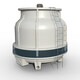 ODU FRP cold water tower small 10 tons industrial cooling tower round (80T high temperature cooling tower with ladder) 60-100 degrees