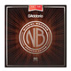 D'Addario Folk Folk Acoustic Guitar String Set 6 NB1253 Carbon Steel String NB Series 1152 1356 NB13556BT / 13.5-56 Style de réglage spécial (recommandé