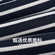 与狼共舞【含桑蚕丝】条纹翻领短袖T恤男2025夏季新款休闲透气Polo衫6196 深蓝102 S (165)