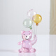 Fanpu Crystal Rabbit Swan Ornament Cute Desktop Small Animal Ornament Cartoon Gifts for Little Girls New Year Birthday Swan